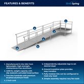SSS17S55T Silver Spring Clearway 17 Side or Straight Entry Ramp with 5 Top Platform 1