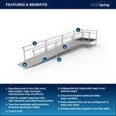 SSS18S55T Silver Spring Clearway 18 Side or Straight Entry Ramp with 5 Top Platform 1
