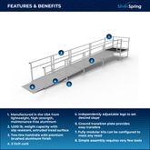 SSS20S44T Silver Spring Clearway 20 Side or Straight Entry Ramp with 4 Top Platform 1