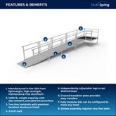 SSS21S55T Silver Spring Clearway 21 Side or Straight Entry Ramp with 5 Top Platform 1