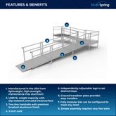 SSS22L44TT Silver Spring Clearway 22 L-Shaped Modular Ramp with 4 Platform and Turn 1