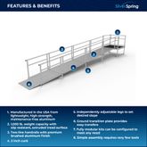 SSS22S44T Silver Spring Clearway 22 Side or Straight Entry Ramp with 4 Top Platform 1