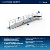 SSS22S55T Silver Spring Clearway 22 Side or Straight Entry Ramp with 5 Top Platform 1