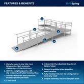 SSS23L44TT Silver Spring Clearway 23 L-Shaped Modular Ramp with 4 Platform and Turn 1