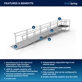 SSS23S44T Silver Spring Clearway 23 Side or Straight Entry Ramp with 4 Top Platform 1