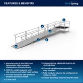 SSS23S55T Silver Spring Clearway 23 Side or Straight Entry Ramp with 5 Top Platform 1