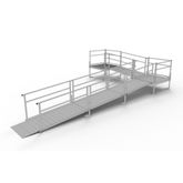 SSS24L44TT Silver Spring Clearway 24 L-Shaped Modular Ramp with 4 Platform and Turn