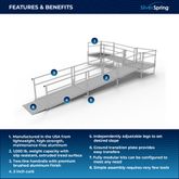 SSS24L44TT Silver Spring Clearway 24 L-Shaped Modular Ramp with 4 Platform and Turn 1