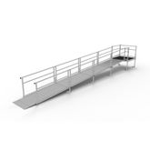 SSS24S44T Silver Spring Clearway 24 Side or Straight Entry Ramp with 4 Top Platform