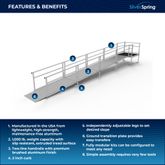 SSS24S44T Silver Spring Clearway 24 Side or Straight Entry Ramp with 4 Top Platform 1