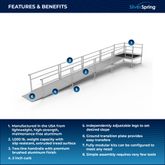 SSS24S55T Silver Spring Clearway 24 Side or Straight Entry Ramp with 5 Top Platform 1