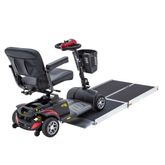 SSTF-06 6 L x 29-34 W Silver Spring Aluminum Multi-Fold Grit-Coat Wheelchair Ramp - 700 lb Cap 1