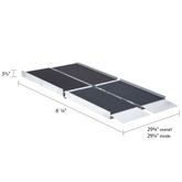 SSTF-06 6 L x 29-34 W Silver Spring Aluminum Multi-Fold Grit-Coat Wheelchair Ramp - 700 lb Cap 2