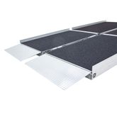 SSTF-06 6 L x 29-34 W Silver Spring Aluminum Multi-Fold Grit-Coat Wheelchair Ramp - 700 lb Cap 5