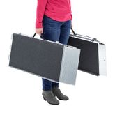 SSTF-06 6 L x 29-34 W Silver Spring Aluminum Multi-Fold Grit-Coat Wheelchair Ramp - 700 lb Cap 6