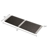 SSTP1032 10 L x 32 W Silver Spring Aluminum Grit-Coat Threshold Ramp - 600 lb Cap 3