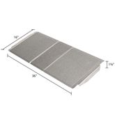 SSTP1636 16 L x 36 W Silver Spring Aluminum Grit-Coat Threshold Ramp - 600 lb Cap 3