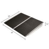 SSTP2432 24 L x 32 W Silver Spring Aluminum Grit-Coat Threshold Ramp - 600 lb Cap 3