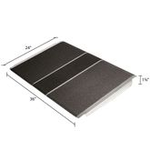 SSTP2436 24 L x 36 W Silver Spring Aluminum Grit-Coat Threshold Ramp - 600 lb Cap 3