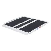 STR-336 3 L x 36 W Silver Spring Aluminum Grit-Coat Threshold Ramp - 800 lb Cap