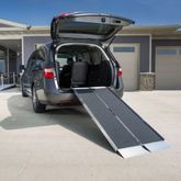 SUITCASE-AS6 6 L x 30 W EZ-ACCESS SUITCASE Aluminum Grit-Coat Single-fold Wheelchair Ramp - 800 lb Capacity 1
