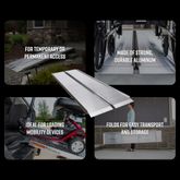 SUITCASE-SS3 3 L x 30 W EZ-ACCESS SUITCASE Aluminum Single-fold Wheelchair Ramp - 800 lb Capacity 6