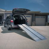 SUITCASE-SS4 4 L x 30 W EZ-ACCESS SUITCASE Aluminum Single-fold Wheelchair Ramp - 800 lb Capacity 1