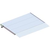 TAER24 2 L x 3 W EZ-ACCESS TRANSITIONS Aluminum Adjustable Self-Supporting Threshold Ramp