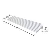 THR1 125 H Silver Spring Aluminum Modular Self-Supporting Threshold Ramp - 600 lb Cap 5