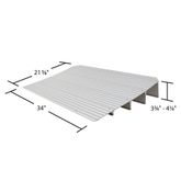 THR4 425 H Silver Spring Aluminum Modular Self-Supporting Threshold Ramp - 600 lb Cap 5