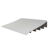 THR5 5-14 H Silver Spring Aluminum Modular Self-Supporting Threshold Ramp