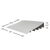 THR5 5-14 H Silver Spring Aluminum Modular Self-Supporting Threshold Ramp 5