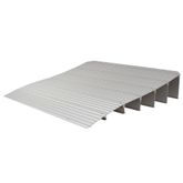 THR6 6-14 H Silver Spring Aluminum Modular Self-Supporting Threshold Ramp