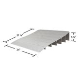 THR6 625 H Silver Spring Aluminum Modular Self-Supporting Threshold Ramp - 600 lb Cap 5