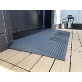 THRBE-150-GWLC 15 H EZ-ACCESS TRANSITIONS Angled Threshold Mat - 850 lb Cap - Gray