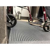 THRBE-150-GWLC 15 H EZ-ACCESS TRANSITIONS Angled Threshold Mat - 850 lb Cap - Gray 3