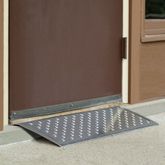 TR3212 12 L x 32 W - Silver Spring Aluminum EZ-Traction Threshold Ramps 3