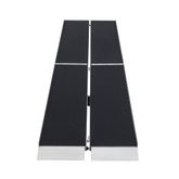 WCMF-10 10 L x 295 W Silver Spring Aluminum Multi-Fold Grit-Coat Wheelchair Ramp - 600 lb Cap 4