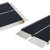 WCMF-10 10 L x 295 W Silver Spring Aluminum Multi-Fold Grit-Coat Wheelchair Ramp - 600 lb Cap 7