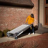 WR1031 10 L x 31 W Silver Spring Aluminum Grit-Coat Folding Ramp with Wheels - 800 lb Cap 1