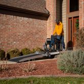 WR131-P Silver Spring Folding Ramp with Wheels 2