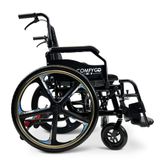 X1-SE-BLK ComfyGo Manual Wheelchair 24 Quick-Detach Aluminum Wheels - Black 3