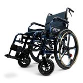X1-SE-BLU ComfyGo Manual Wheelchair 24 Quick-Detach Aluminum Wheels - Blue 3