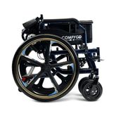 X1-SE-BLU ComfyGo Manual Wheelchair 24 Quick-Detach Aluminum Wheels - Blue 7