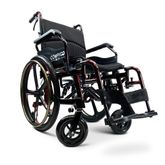 X1-SE-RED ComfyGo Manual Wheelchair 24 Quick-Detach Aluminum Wheels - Red
