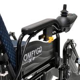 X9-BLU ComfyGo 12AH Remote-Controlled Electric Wheelchair with Auto-Recline  Lifting Leg Rests - Blue 6