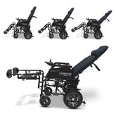 X9-MAX-BLU ComfyGo 20AH Remote-Controlled Electric Wheelchair with Auto-Recline  Lifting Leg Rests - Blue 3