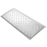 TR3212 12 L x 32 W Silver Spring Aluminum EZ-Traction Threshold Ramp - 600 lb Cap