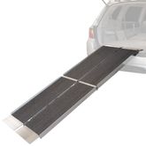 Trifold-7-AS 7 L x 295 W EZ-ACCESS SUITCASE Tri-fold Aluminum Grit-Coat Wheelchair Ramp  800 lb Cap