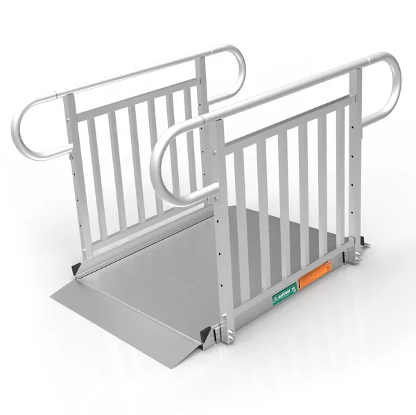 Machine Mart Ramps 4' L x 3' W EZ-ACCESS® GATEWAY™ 3G Aluminum Wheelchair Access Ramp with ...